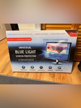 Universal Blue Light Screen Protector - For Wide Screen Monitors